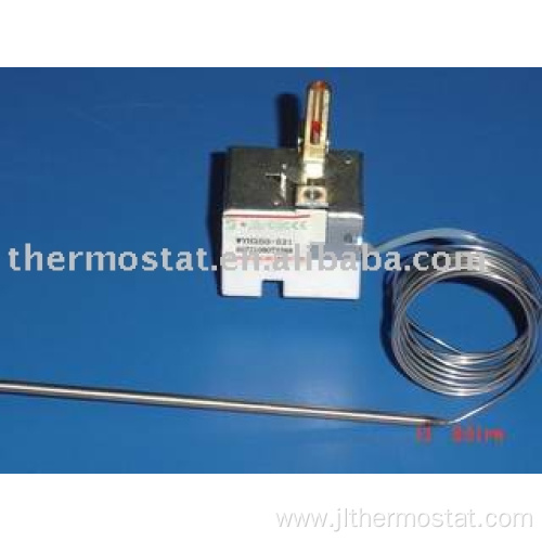 Capillary thermostat for stove